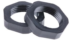 Cable Gland Locknut PG13.5 Black Pack of 25 pieces